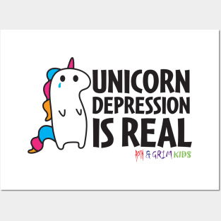 Unicorn Depression is Real Posters and Art